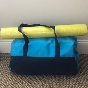 Workout bag/Duffle Bag with New Yoga Mat